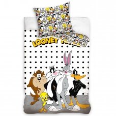 Divpusējs gultas veļas komplekts LOONEY TUNES, 140x200 cm