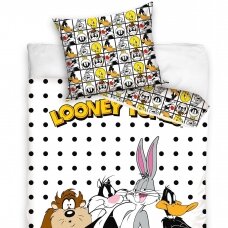 Divpusējs gultas veļas komplekts LOONEY TUNES, 140x200 cm