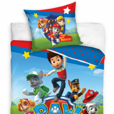 Divpusējs gultas veļas komplekts PAW PATROL, 140x200 cm