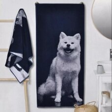 Kokvilnas dvielis AKITA INU, 67x150 cm