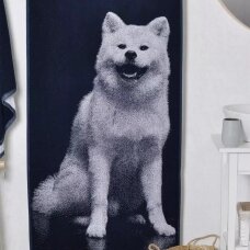 Kokvilnas dvielis AKITA INU, 67x150 cm