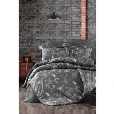 Gultas veļas komplekts CARMINA ANTHRACITE, 6 daļu, 200x220 cm 2