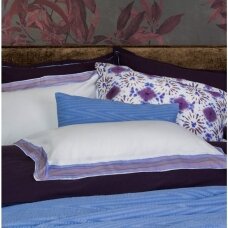 PREMIUM satīna gultas veļas komplekts BATIK FRAME LILAC BLUE