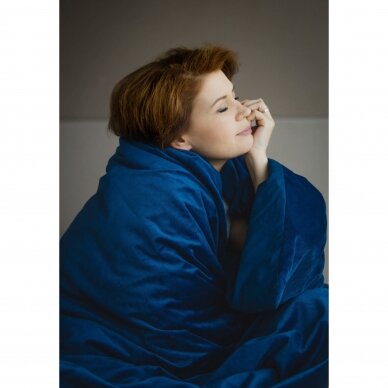 Smags segas pārvalks GRAVITY BLANKET®, 150x220 cm (zils) 5