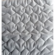 Velveta gultas pārsegs NAROA GRIS, 250x270 cm (pelēks) (2 spilvendrānas)